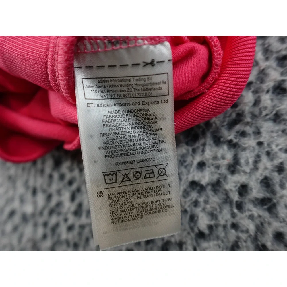 Adidas Track Jacket Toddler 3T Pink Excellent Zip Up Trefoil Logo‎ ED7670